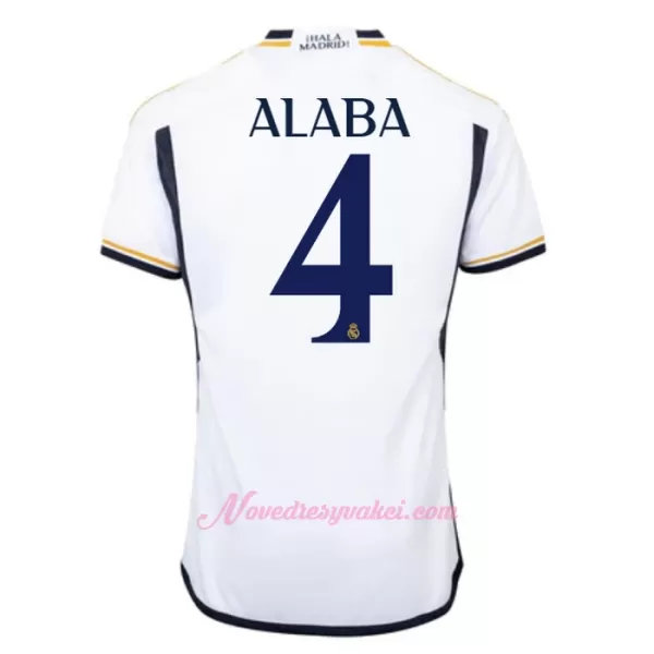 Fotbalové Dresy Real Madrid David Alaba 4 Domácí 2023-24