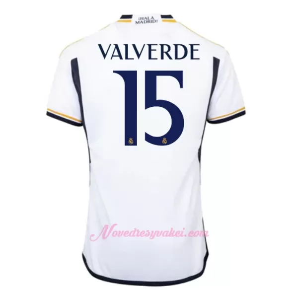 Fotbalové Dresy Real Madrid Federico Valverde 15 Domácí 2023-24