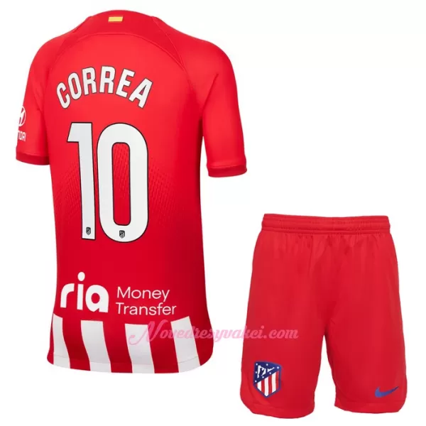 Fotbalové Dresy Atlético Madrid Correa 10 Dětské Domácí 2023-24