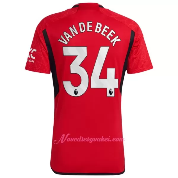 Fotbalové Dresy Manchester United Donny Van de Beek 34 Domácí 2023-24