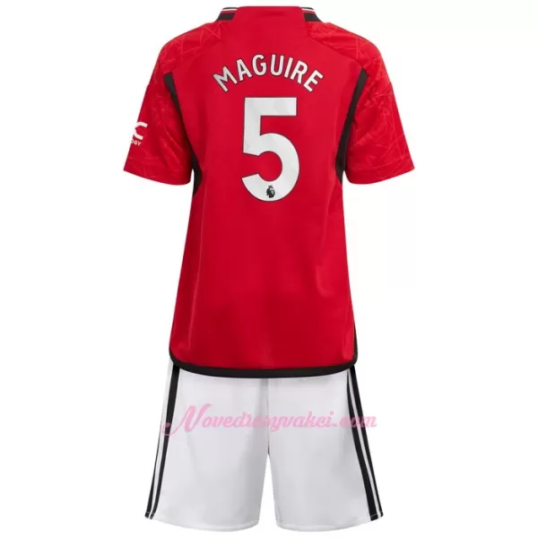 Fotbalové Dresy Manchester United Maguire 5 Dětské Domácí 2023-24