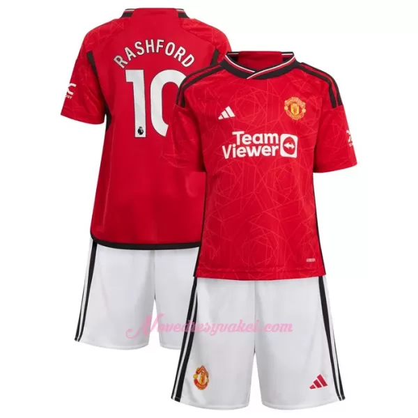 Fotbalové Dresy Manchester United Marcus Rashford 10 Dětské Domácí 2023-24