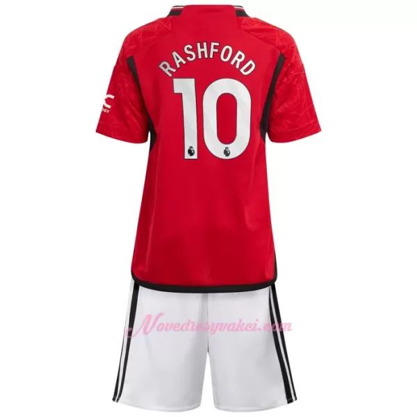 Fotbalové Dresy Manchester United Marcus Rashford 10 Dětské Domácí 2023-24