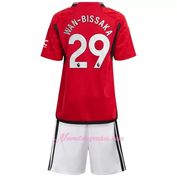 Fotbalové Dresy Manchester United Wan-Bissaka 29 Dětské Domácí 2023-24