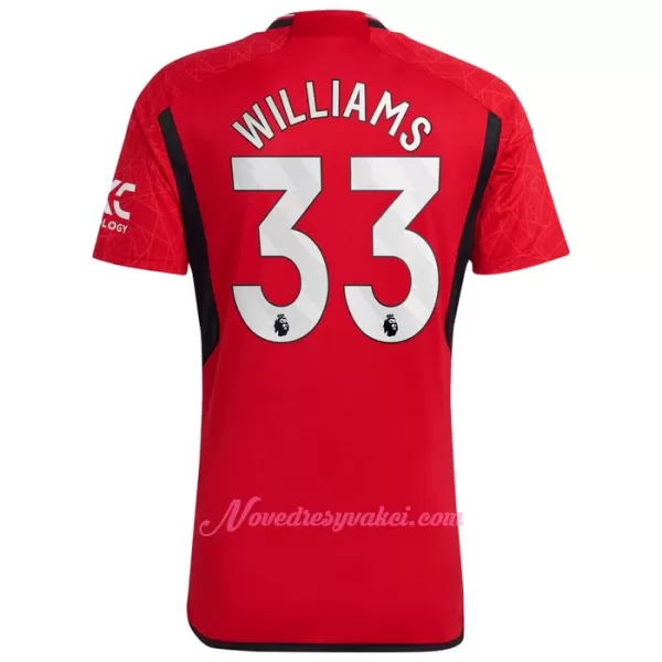 Fotbalové Dresy Manchester United Williams 33 Domácí 2023-24