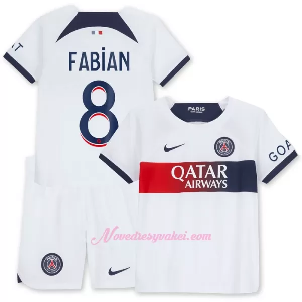 Fotbalové Dresy Paris Saint-Germain Fabian 8 Dětské Venkovní 2023-24