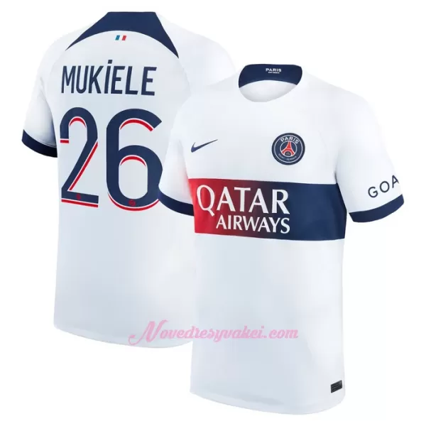 Fotbalové Dresy Paris Saint-Germain Mukiele 26 Venkovní 2023-24