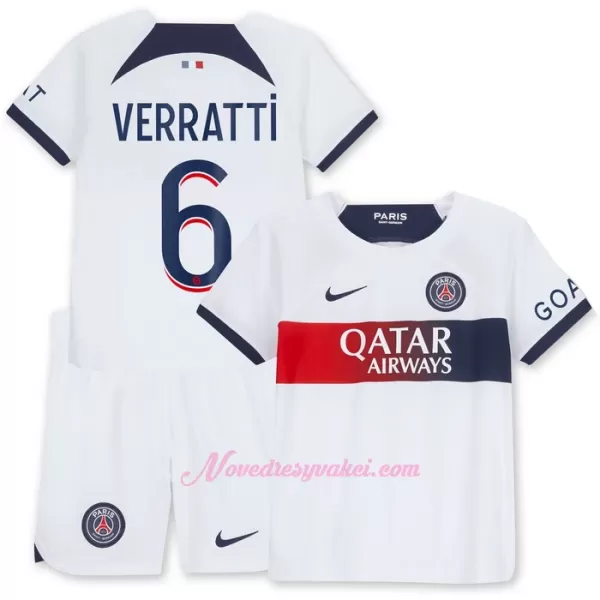Fotbalové Dresy Paris Saint-Germain Verratti 6 Dětské Venkovní 2023-24