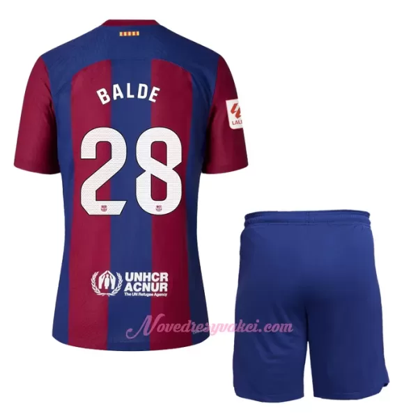 Fotbalové Dresy FC Barcelona Balde 28 Dětské Domácí 2023-24