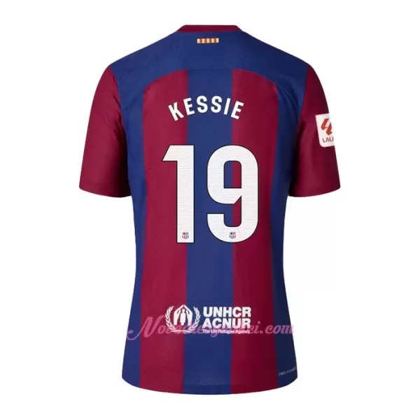 Fotbalové Dresy FC Barcelona Kessie 19 Dětské Domácí 2023-24