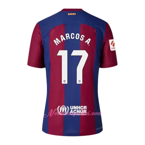 Fotbalové Dresy FC Barcelona Marcos A. 17 Domácí 2023-24