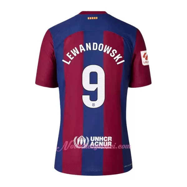 Fotbalové Dresy FC Barcelona Robert Lewandowski 9 Dětské Domácí 2023-24