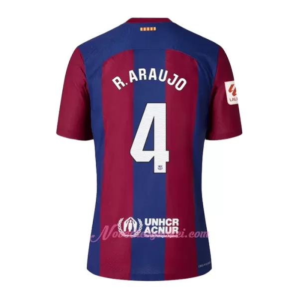 Fotbalové Dresy FC Barcelona Ronald Araujo 4 Dětské Domácí 2023-24
