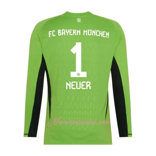Brankářské Fotbalové Dresy FC Bayern Mnichov Manuel Neuer 1 Dětské Venkovní 2023-24 Dlouhý Rukáv