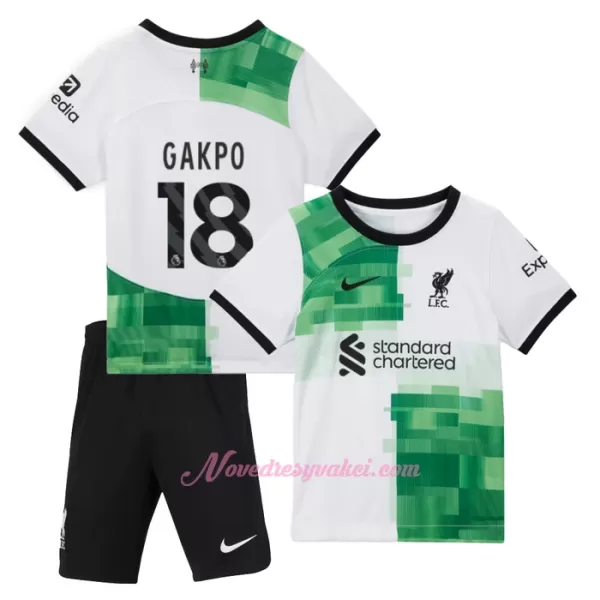 Fotbalové Dresy Liverpool FC Cody Gakpo 18 Dětské Venkovní 2023-24