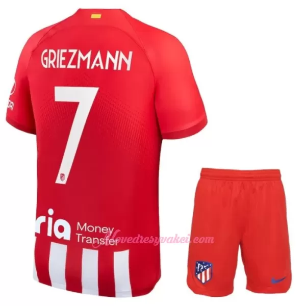 Fotbalové Dresy Atlético Madrid Antoine Griezmann 7 Dětské Domácí 2023-24