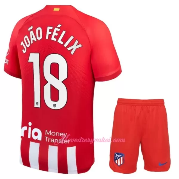 Fotbalové Dresy Atlético Madrid João Félix 18 Dětské Domácí 2023-24