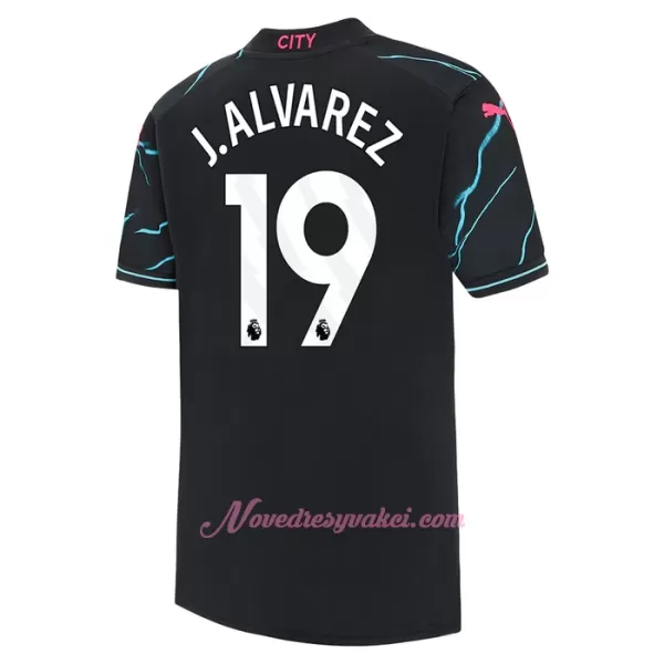 Fotbalové Dresy Manchester City Julián Álvarez 19 Dětské Alternativní 2023-24