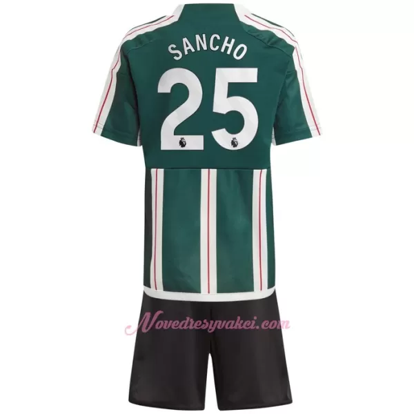 Fotbalové Dresy Manchester United Sancho 25 Dětské Venkovní 2023-24