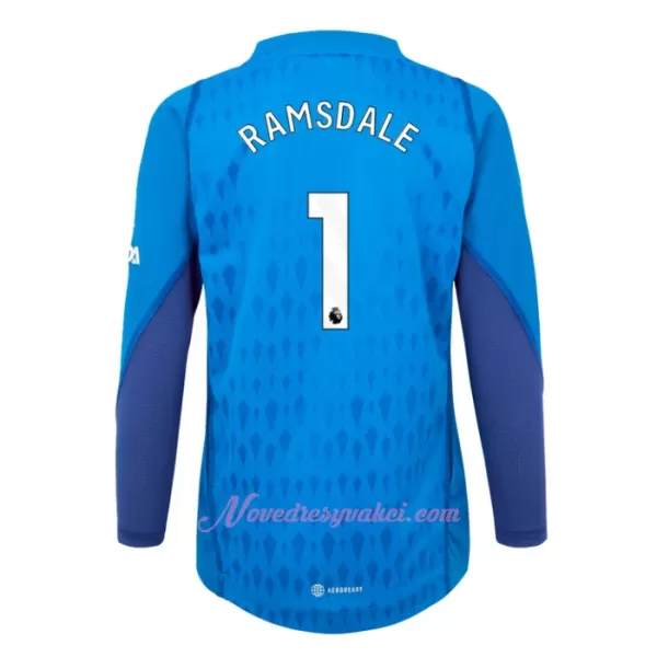 Brankářské Fotbalové Dresy Arsenal Ramsdale 1 Venkovní 2023-24 Dlouhý Rukáv