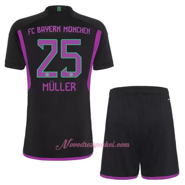 Fotbalové Dresy FC Bayern Mnichov Thomas Muller 25 Dětské Venkovní 2023-24