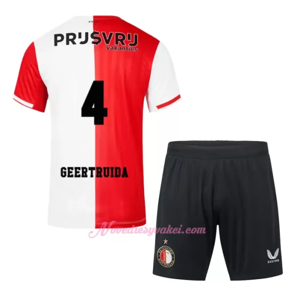 Fotbalové Dresy Feyenoord Rotterdam Geertruida 4 Dětské Domácí 2023-24