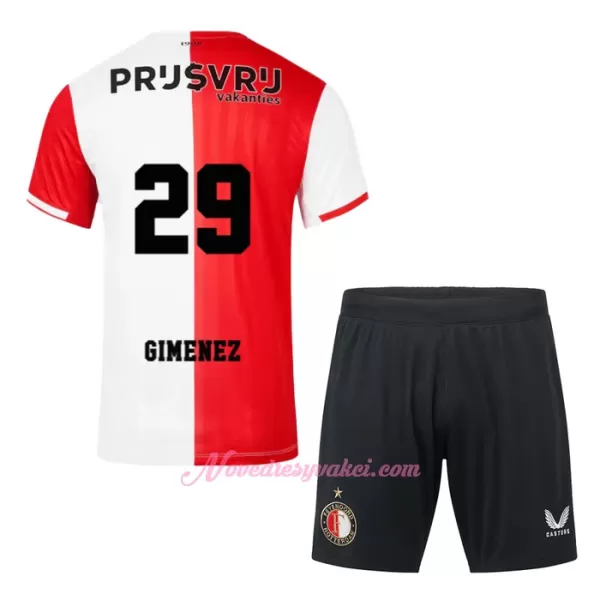 Fotbalové Dresy Feyenoord Rotterdam Santiago Gimenez 29 Dětské Domácí 2023-24