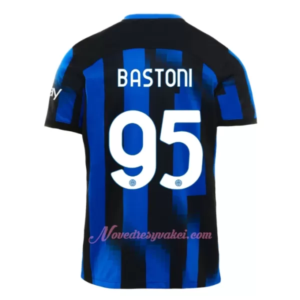 Fotbalové Dresy Inter Milán Bastoni 95 Dětské Domácí 2023-24