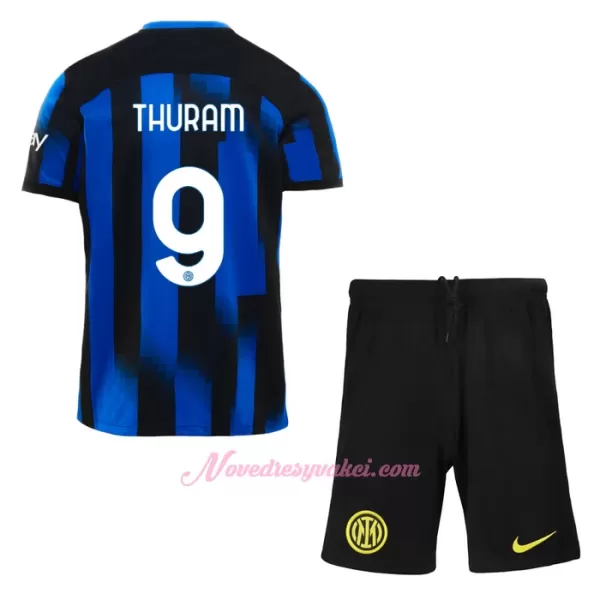 Fotbalové Dresy Inter Milán Thuram 9 Dětské Domácí 2023-24