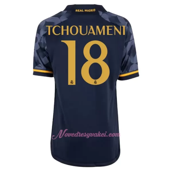 Fotbalové Dresy Real Madrid Aurélien Tchouaméni 18 Dětské Venkovní 2023-24