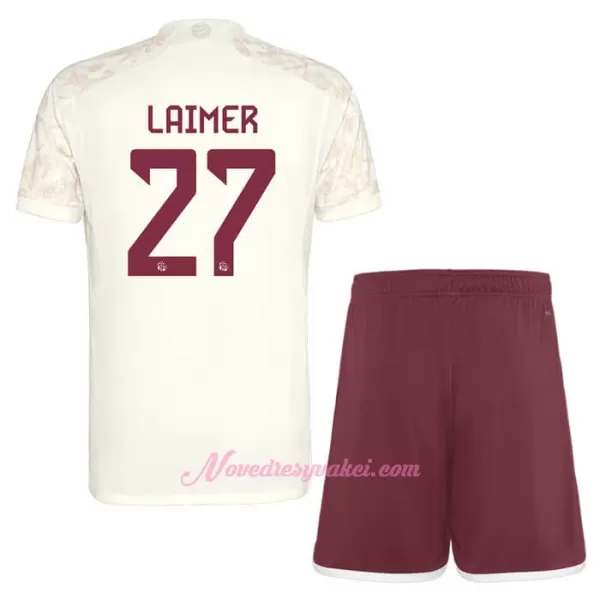 Fotbalové Dresy FC Bayern Mnichov Konrad Laimer 27 Champions League Dětské Alternativní 2023-24