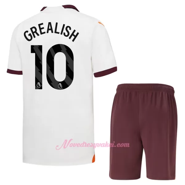 Fotbalové Dresy Manchester City Jack Grealish 10 Dětské Venkovní 2023-24