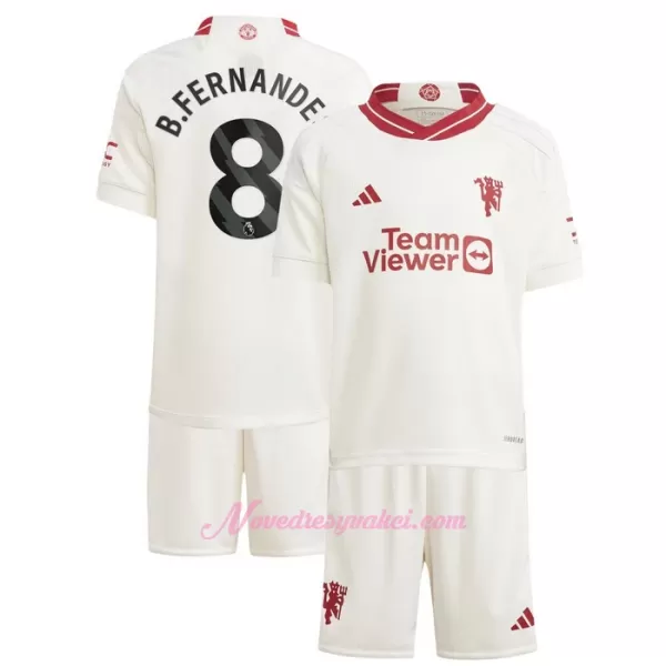 Fotbalové Dresy Manchester United Bruno Fernandes 8 Dětské Alternativní 2023-24