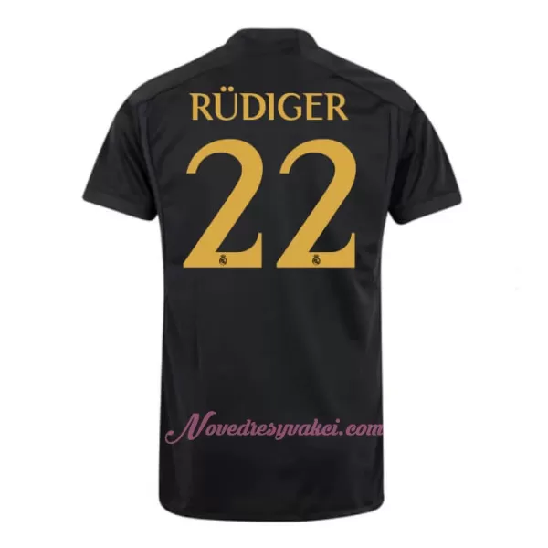 Fotbalové Dresy Real Madrid Rudiger 22 Alternativní 2023-24