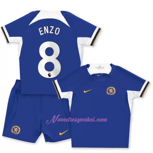 Fotbalové Dresy Chelsea FC Enzo Fernández 8 Dětské Domácí 2023-24