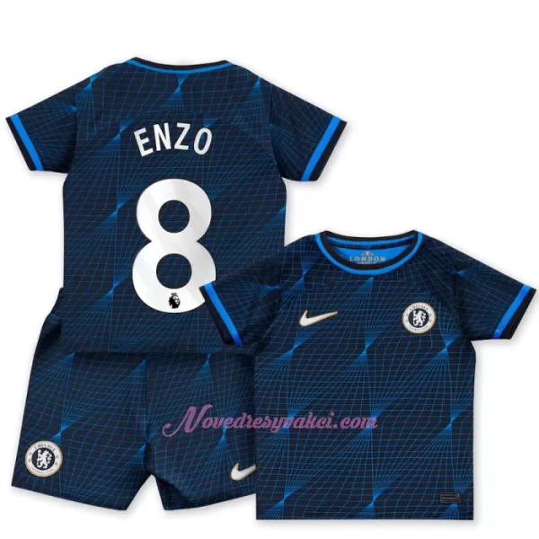 Fotbalové Dresy Chelsea FC Enzo Fernández 8 Dětské Venkovní 2023-24