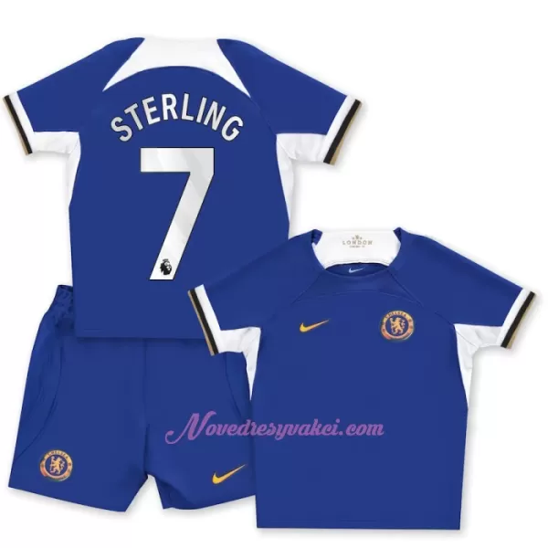 Fotbalové Dresy Chelsea FC Raheem Sterling 7 Dětské Domácí 2023-24