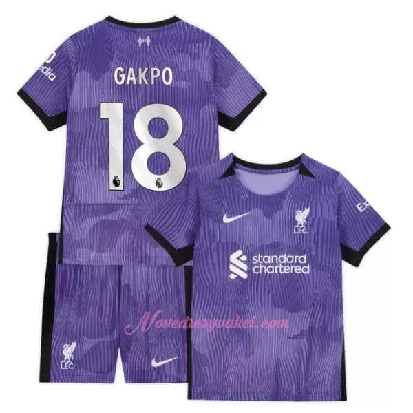 Fotbalové Dresy Liverpool FC Cody Gakpo 18 Dětské Alternativní 2023-24