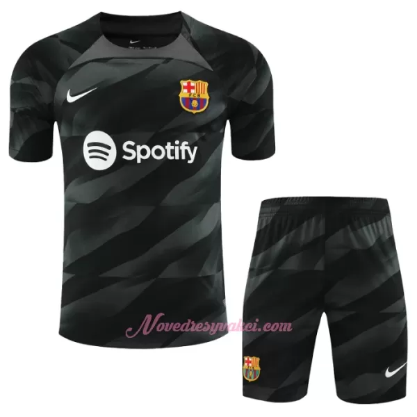 Brankářské Fotbalové Dresy FC Barcelona Dětské Venkovní 2023-24