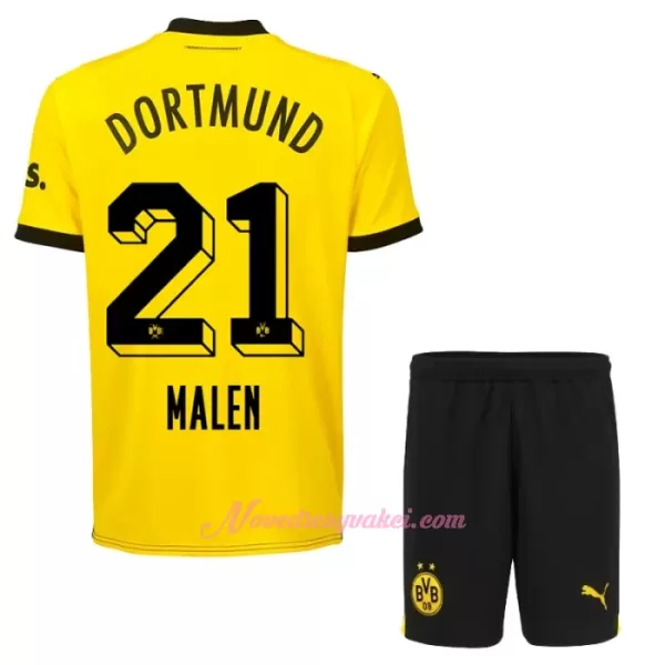 Fotbalové Dresy Borussia Dortmund Malen 21 Dětské Domácí 2023-24