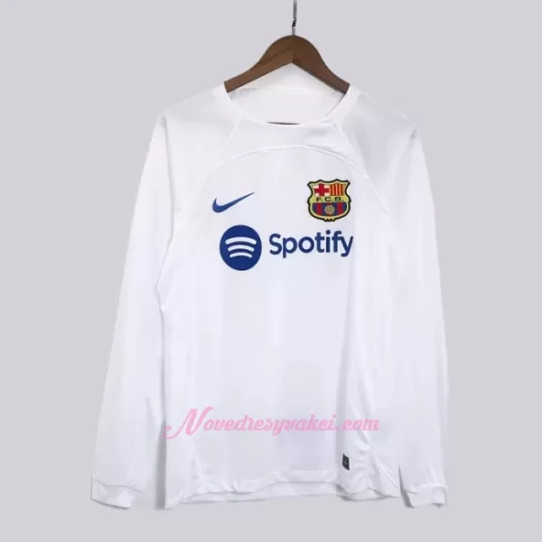Fotbalové Dresy FC Barcelona Venkovní 2023-24 Dlouhý Rukáv