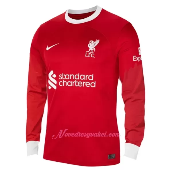 Fotbalové Dresy Liverpool FC Domácí 2023-24 Dlouhý Rukáv