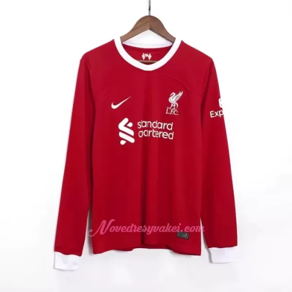 Fotbalové Dresy Liverpool FC Domácí 2023-24 Dlouhý Rukáv