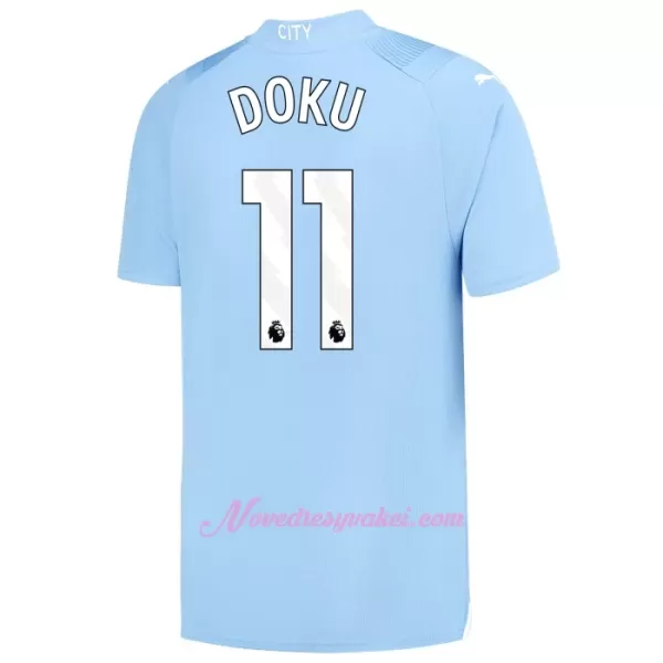 Fotbalové Dresy Manchester City Jérémy Doku 11 Dětské Domácí 2023-24