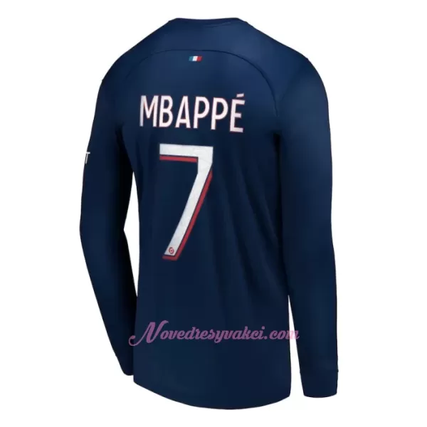 Fotbalové Dresy Paris Saint-Germain Kylian Mbappé 7 Domácí 2023-24 Dlouhý Rukáv