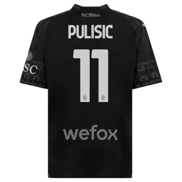 Fotbalové Dresy AC Milán Christian Pulišić 11 Čtvrtý 2023-24 Černá