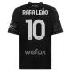 Fotbalové Dresy AC Milán Rafael Leão 10 Dětské Čtvrtý 2023-24 Černá
