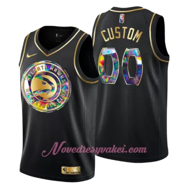 Dresy Atlanta Hawks Diamond Edition Swingman Černá