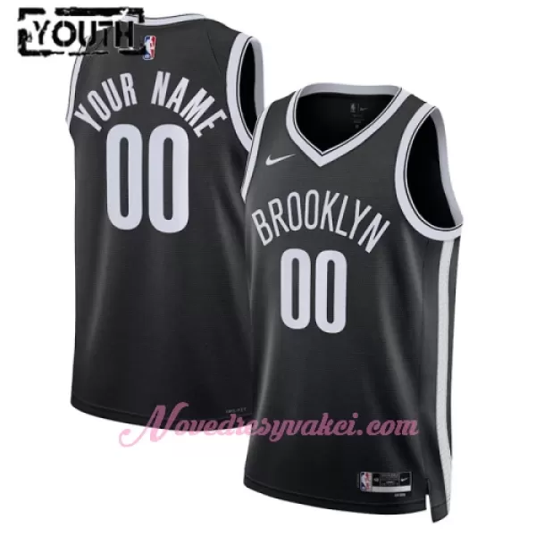 Dresy Brooklyn Nets Dětské Icon Edition Swingman 2023-24 Černá