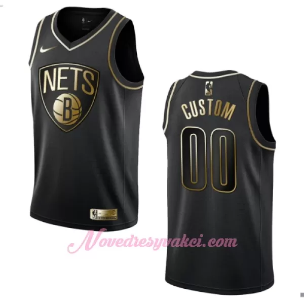 Dresy Brooklyn Nets Golden Edition Swingman Černá